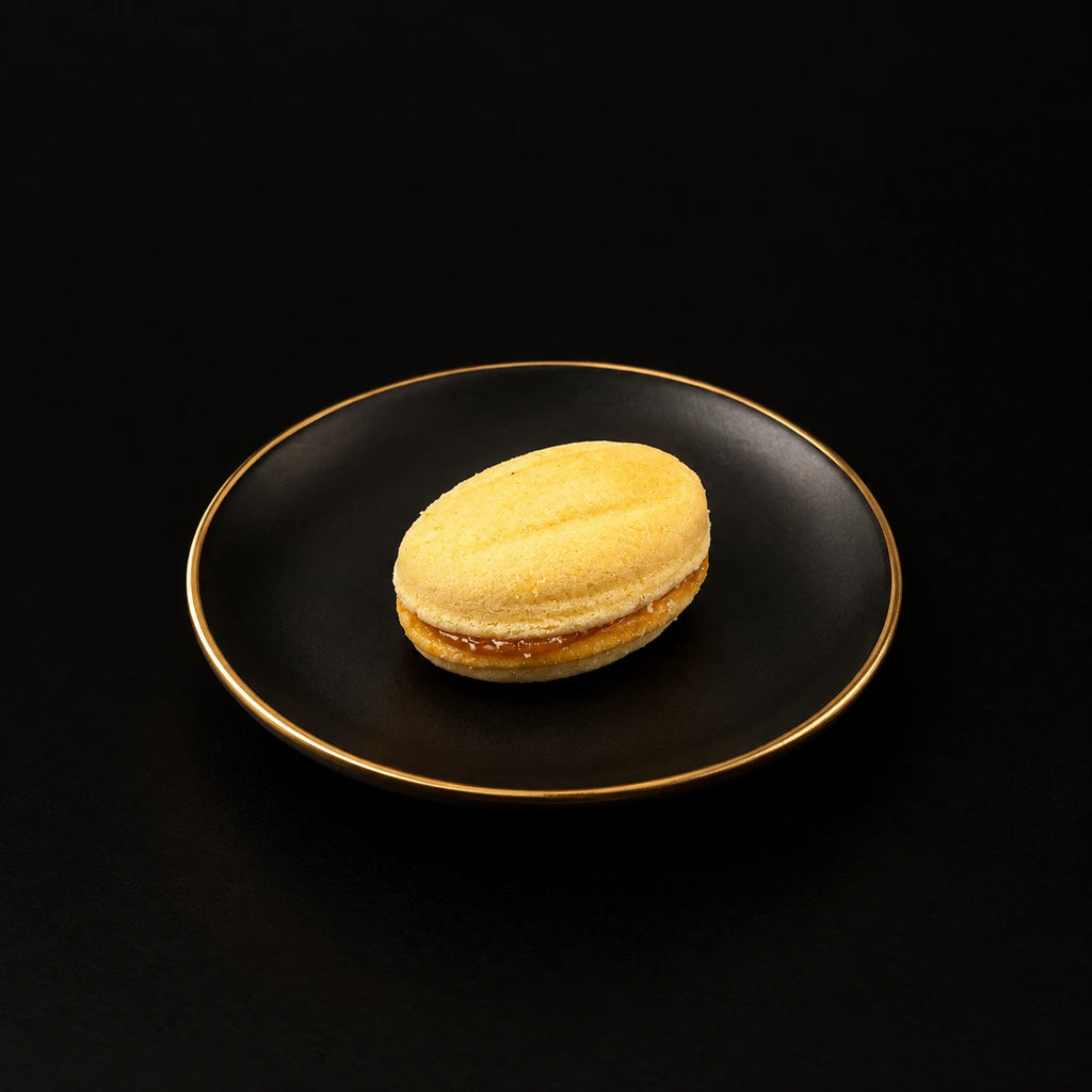 Zouza classique seul sur soucoupe noire à liseré doré